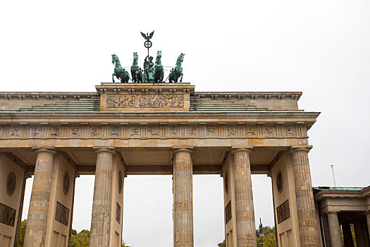 德国柏林地标,布兰登堡的凯旋门