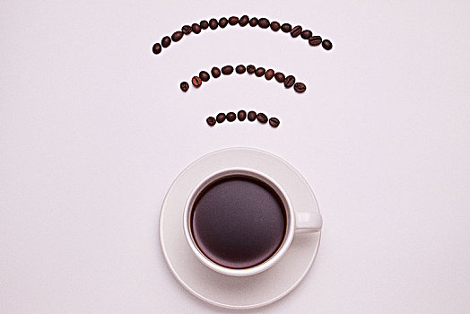 无线上网的标识,咖啡