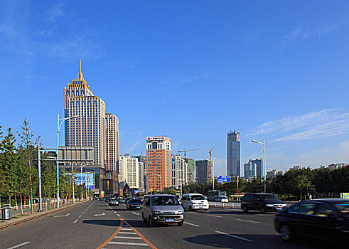 沈阳,城市,建筑,道路