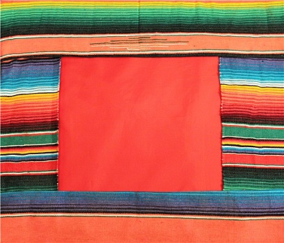 墨西哥,节日,雨披,地毯,鲜明,条纹,背景,留白