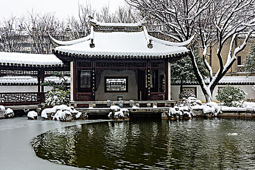 总统府东湖雪景