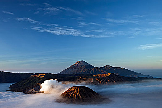 婆罗摩火山,黎明,爪哇,印度尼西亚