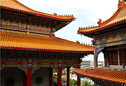 漂亮,建筑,中国寺庙,泰国