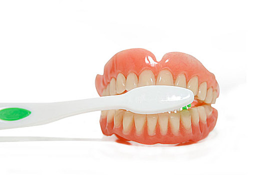 假牙,牙刷