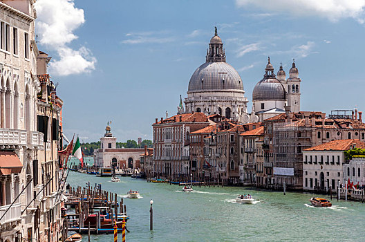 大运河,威尼斯,圣马利亚,行礼