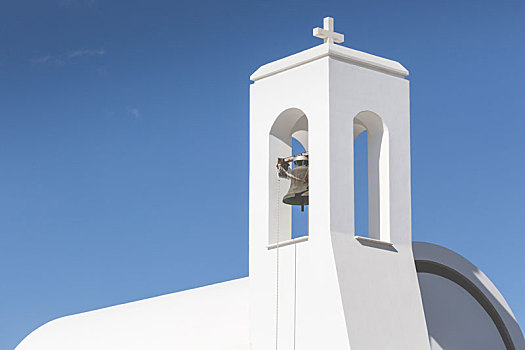 白色,教堂,棕榈树,塞浦路斯