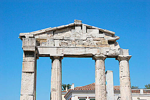 罗马艺术,罗马,阿哥拉,残留,大门,古罗马广场,雅典,中心,希腊