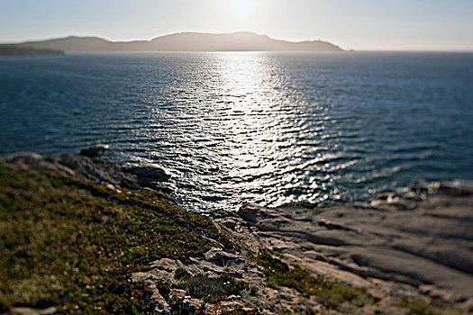 太阳,发光,地中海,科西嘉岛,法国