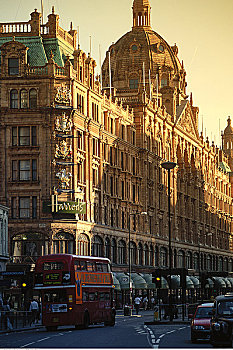 百货公司,城市街道,伦敦,英格兰
