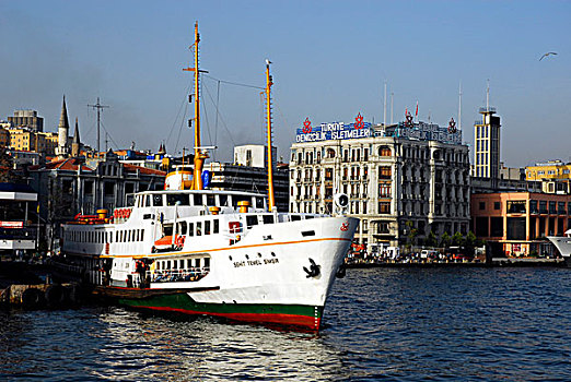 码头,港口,渡轮,地区,博斯普鲁斯海峡,伊斯坦布尔,土耳其