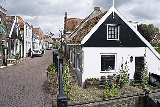 传统,荷兰人,房子,北荷兰,荷兰