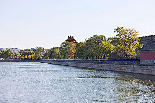 宫殿,护城河,故宫,北京,中国