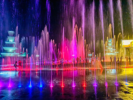音乐喷泉,市民广场