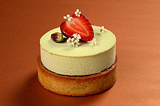 开心果,草莓糕点