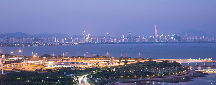 深圳湾,全景