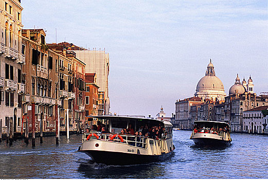 汽艇,大运河,威尼斯,意大利