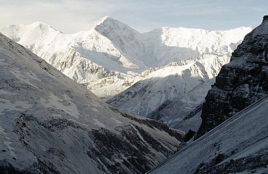 山峦,河谷,尼泊尔