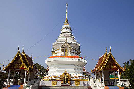 庙宇,靠近,清迈,金三角,泰国