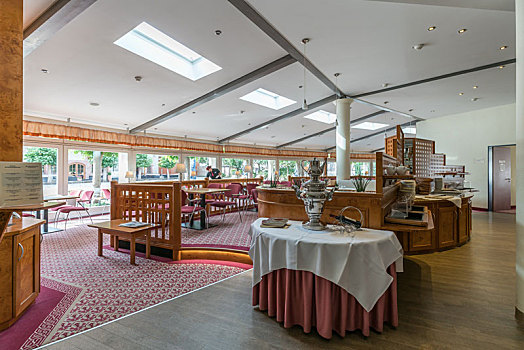 德国复古式餐厅,奎德林堡小镇餐馆