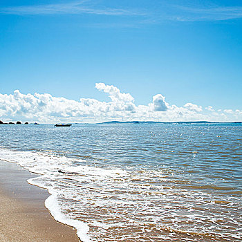海滩,海洋,白天,放松,风景