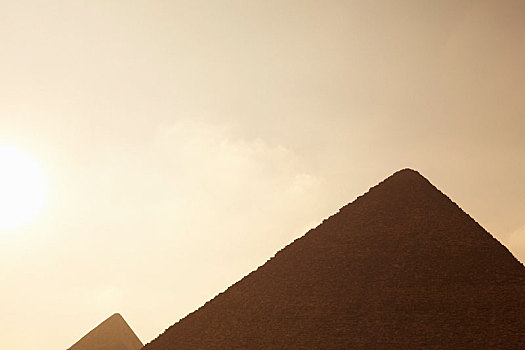 吉萨金字塔,日落,埃及