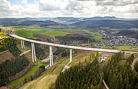 藻厄兰,桥,高速公路,北莱茵威斯特伐利亚,德国