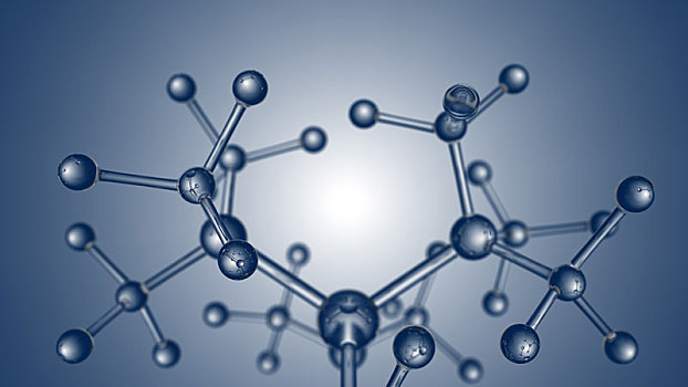 微观,水晶,分子模型,分子结构
