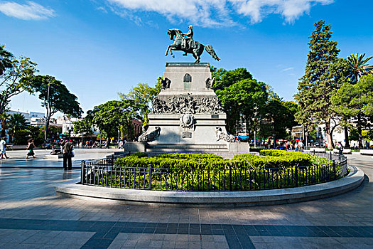 骑手,纪念建筑,科多巴,阿根廷,南美