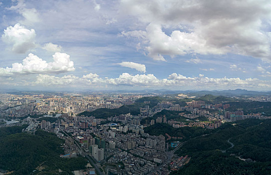 广东省惠州市惠城区城市航拍风光