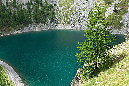 高山湖,山谷,意大利