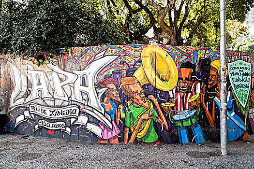 涂鸦,街头艺术,里约热内卢,巴西,南美