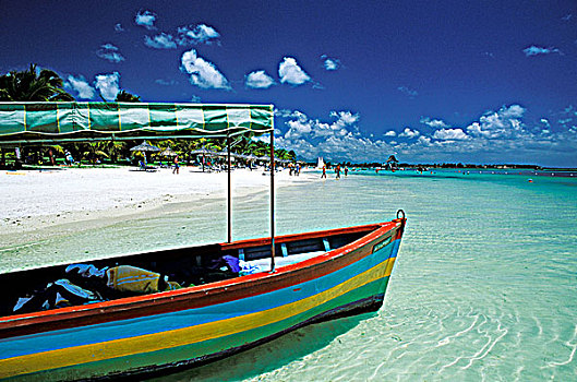 毛里求斯,岛屿,小,船,海洋