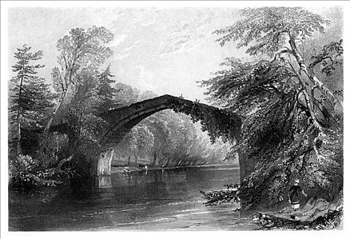 桥,1838年,艺术家