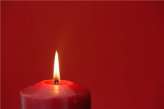 红色,蜡烛,燃烧,鲜明