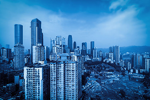 重庆城市建筑天际线