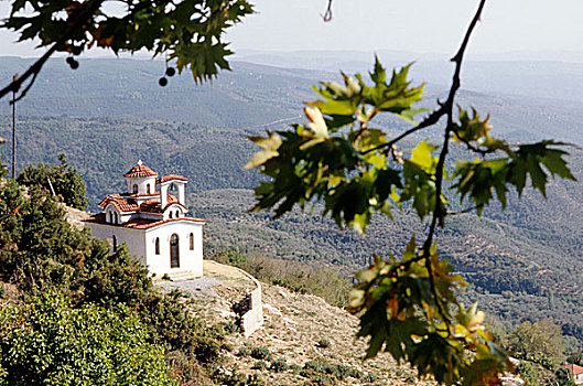 风景,教堂,希腊