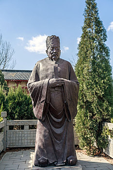 唐代名将李靖塑像,拍摄于山东省滨州市惠民县孙子兵法城