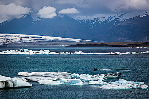 风景,结冰,湖,杰古沙龙湖,冰岛