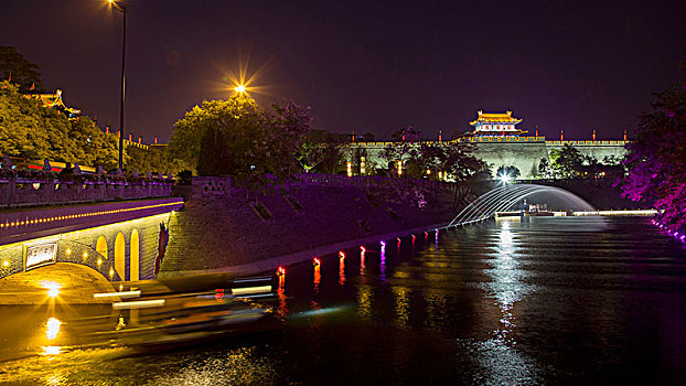 西安城墙夜景