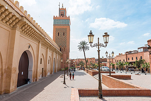 清真寺,玛拉喀什,麦地那,摩洛哥,非洲