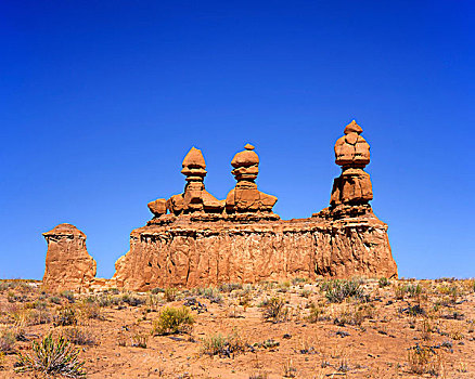 砂岩构造,三姐妹山,鬼怪,山谷,州立公园,犹他,美国