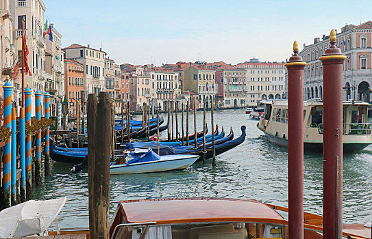 小船,威尼斯,运河