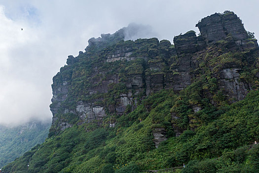 航拍贵州铜仁梵净山