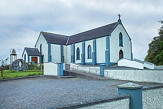 教堂,乡村,爱尔兰