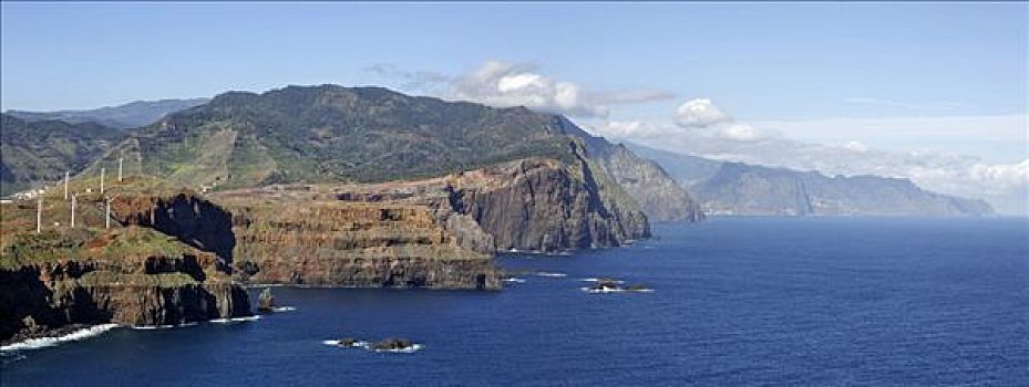 自然保护区,壮观,高,火山,悬崖,马德拉岛,葡萄牙