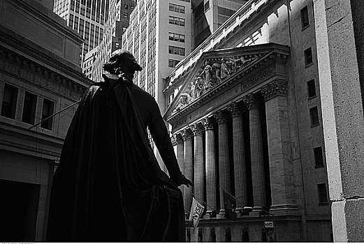 纽约股票交易所,雕塑,纽约,美国