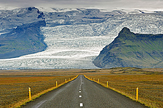 冰岛,环路,冰,斜坡,山