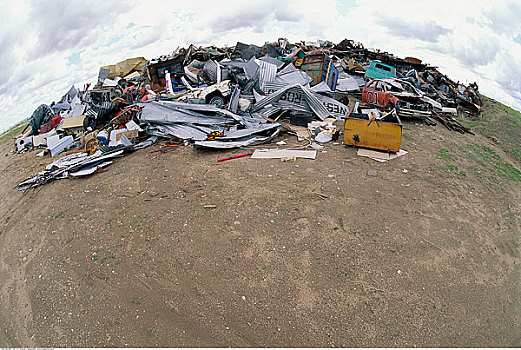 金属,废物堆,萨斯喀彻温,加拿大
