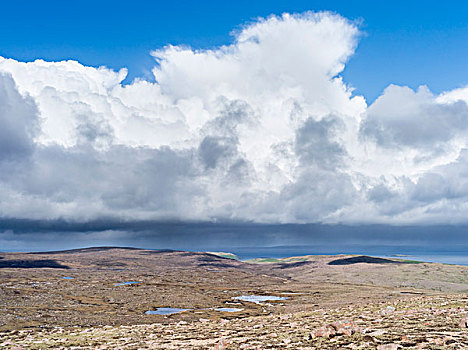 风景,山,设得兰群岛,苏格兰,大幅,尺寸