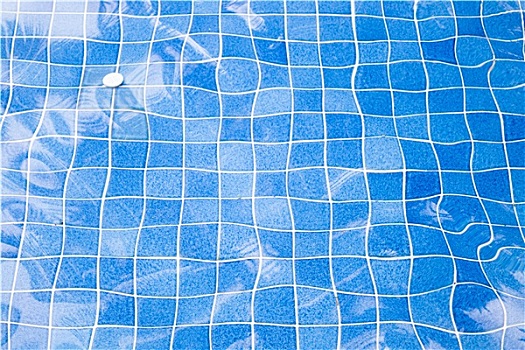 蓝色,撕破,水,图案,游泳池